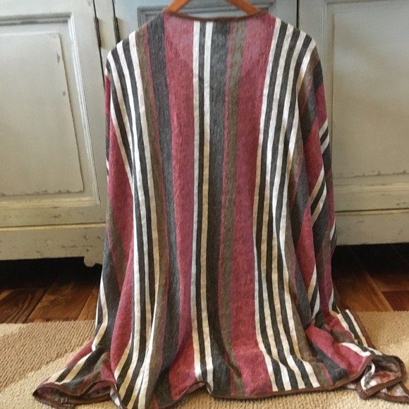 LAST ONE! Tassel Striped Kimono Duster Knit Jacket - Picture 6 of 8